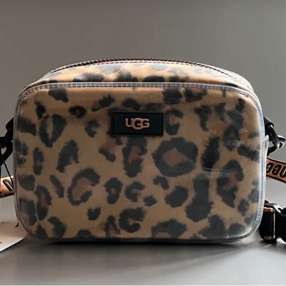 🆕 UGG Janey II Clear Sheepskin, Butterscotch Panther Crossbody Convertible - Picture 1 of 4